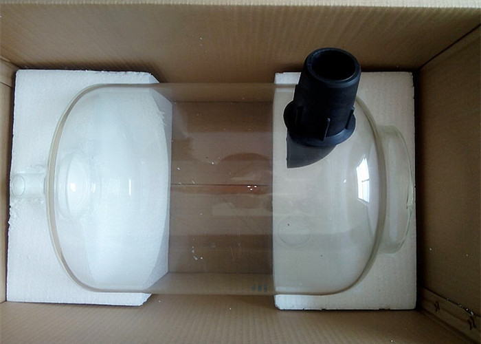 32 لیتر یک مقیاس بهداشتی گیرنده شیر شیشه با 63mm لاستیک آرنج